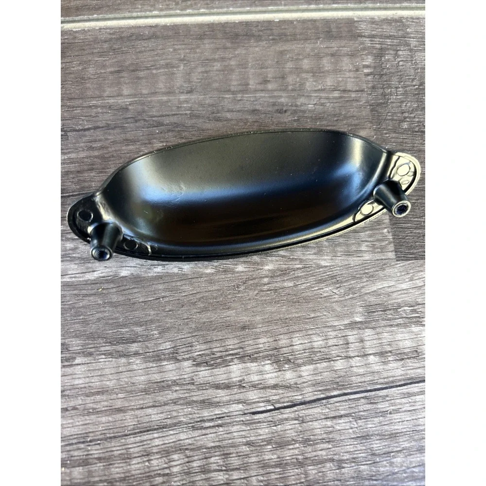 Cabinet Hardware‎ Flat Black Cabinet Cup Pulls Lot Of 6